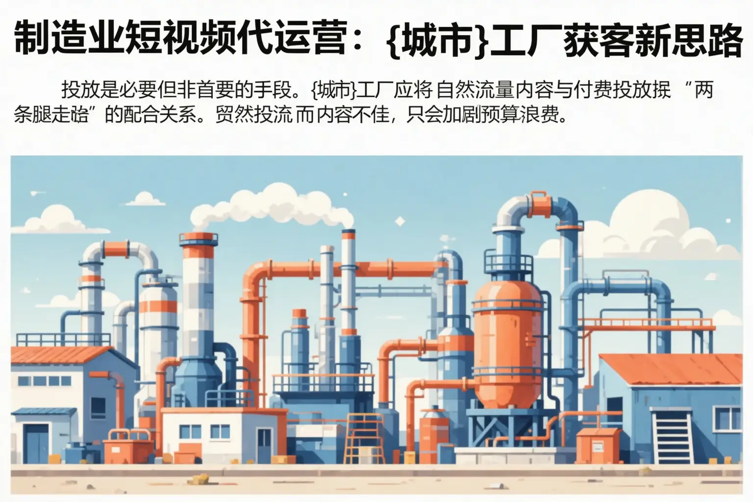 制造业短视频代运营:二道江工厂获客新思路