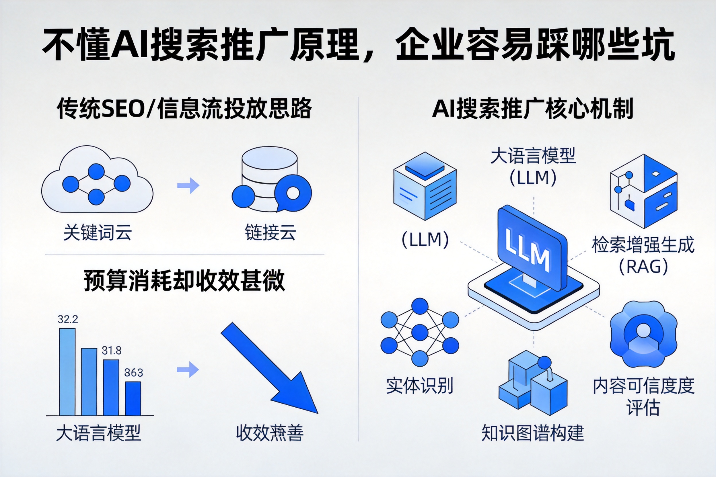 不懂AI搜索推广原理，二道江企业容易踩哪些坑
