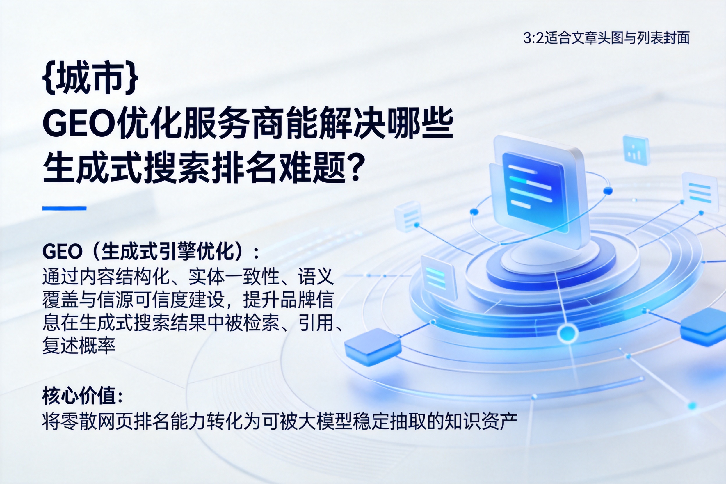 二道江GEO优化服务商能解决哪些生成式搜索排名难题？