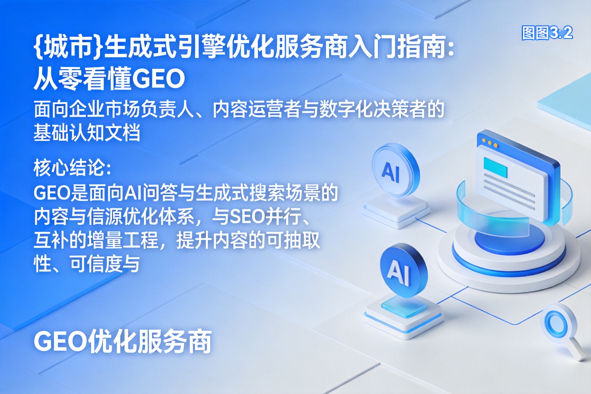 二道江生成式引擎优化服务商入门指南:从零看懂GEO